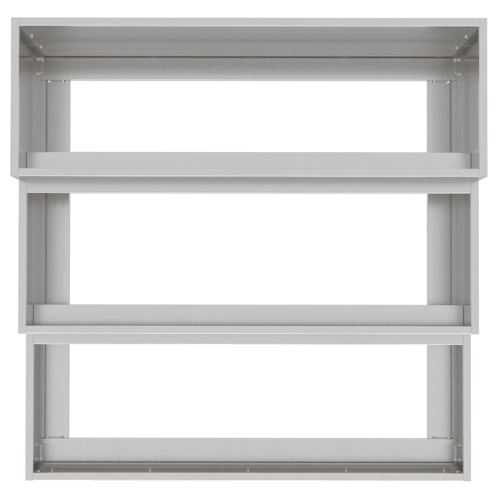 Fioriera da Giardino 3-Livelli 90x90x35 cm Acciaio Inossidabile