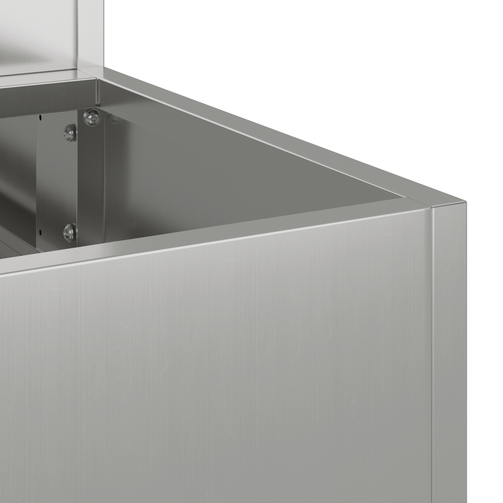 Fioriera da Giardino a 3 Piani 90x90x35 cm in Acciaio Zincato