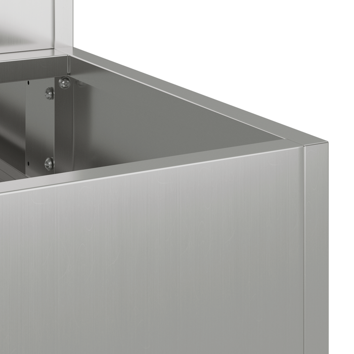 Fioriera da Giardino a 3 Piani 90x90x35 cm in Acciaio Zincato