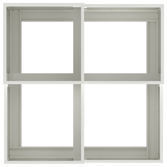 Fioriera da Giardino  100x100x48 cm Acciaio Bianco