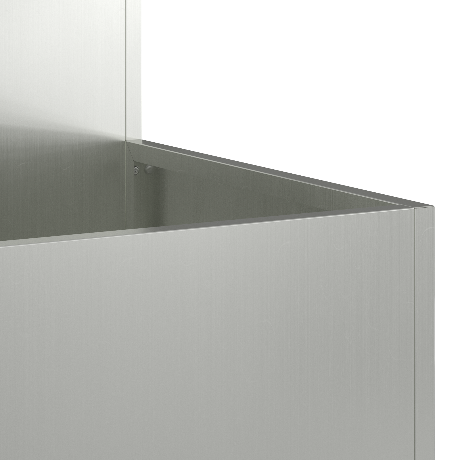 vivaXL Fioriera da Giardino 100x100x48 cm Acciaio Zincato