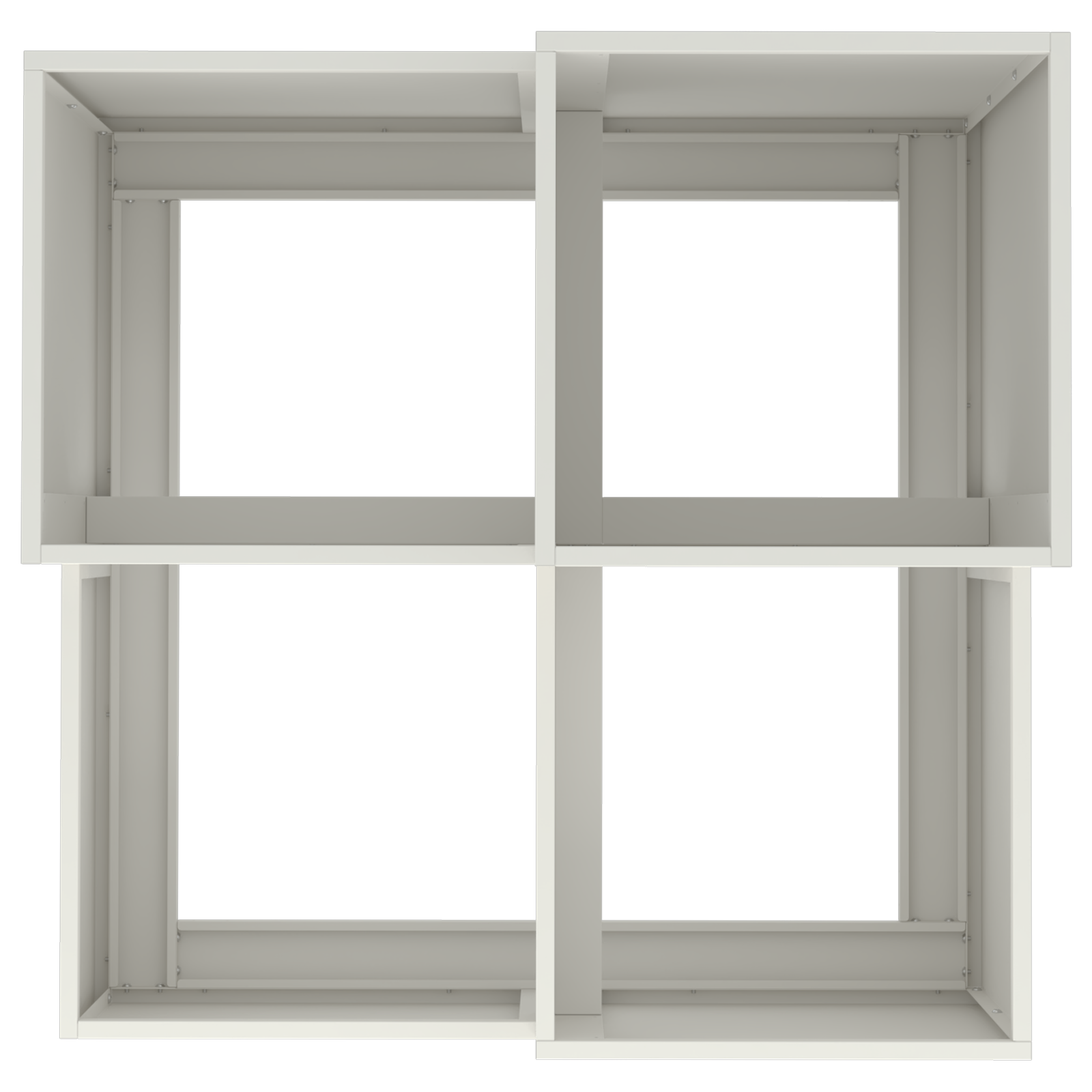 Fioriera da Giardino 80x80x60 cm Acciaio Bianco