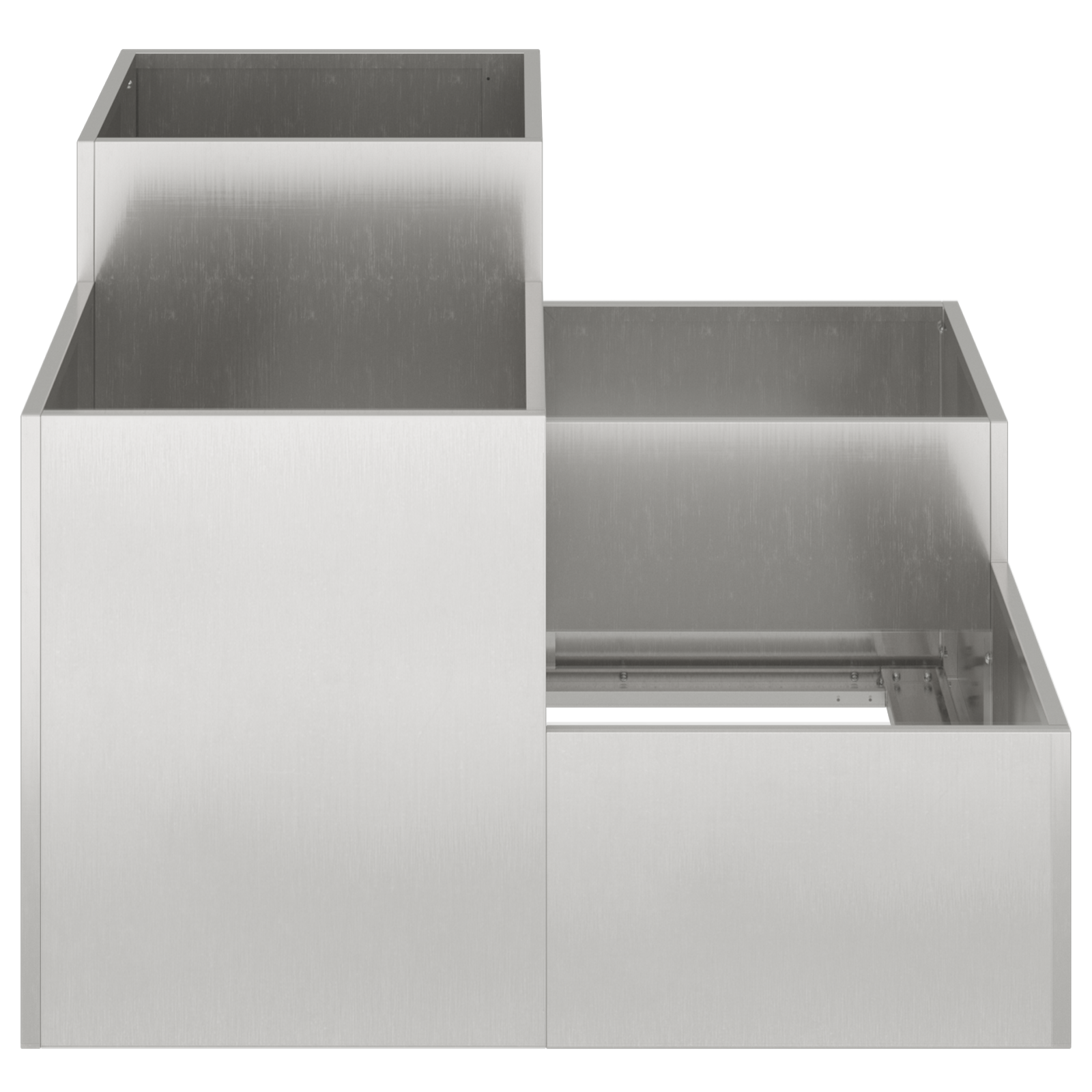 Fioriera da Giardino 80x80x60 cm Acciaio Inossidabile