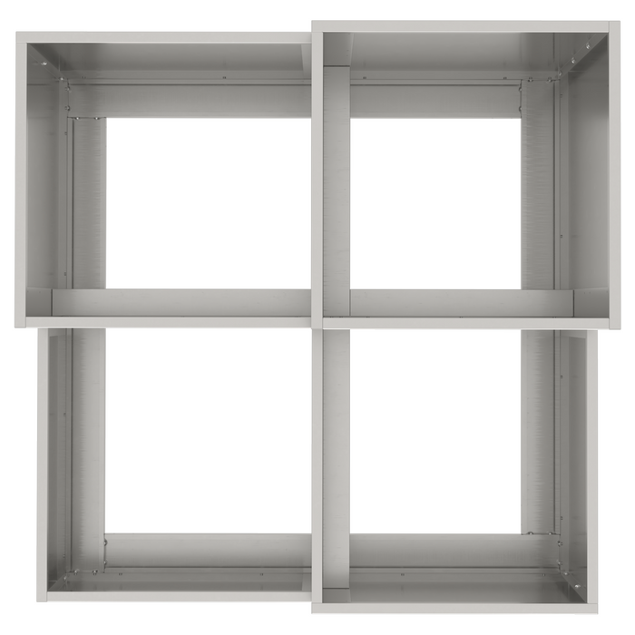 Fioriera da Giardino 80x80x60 cm Acciaio Inossidabile