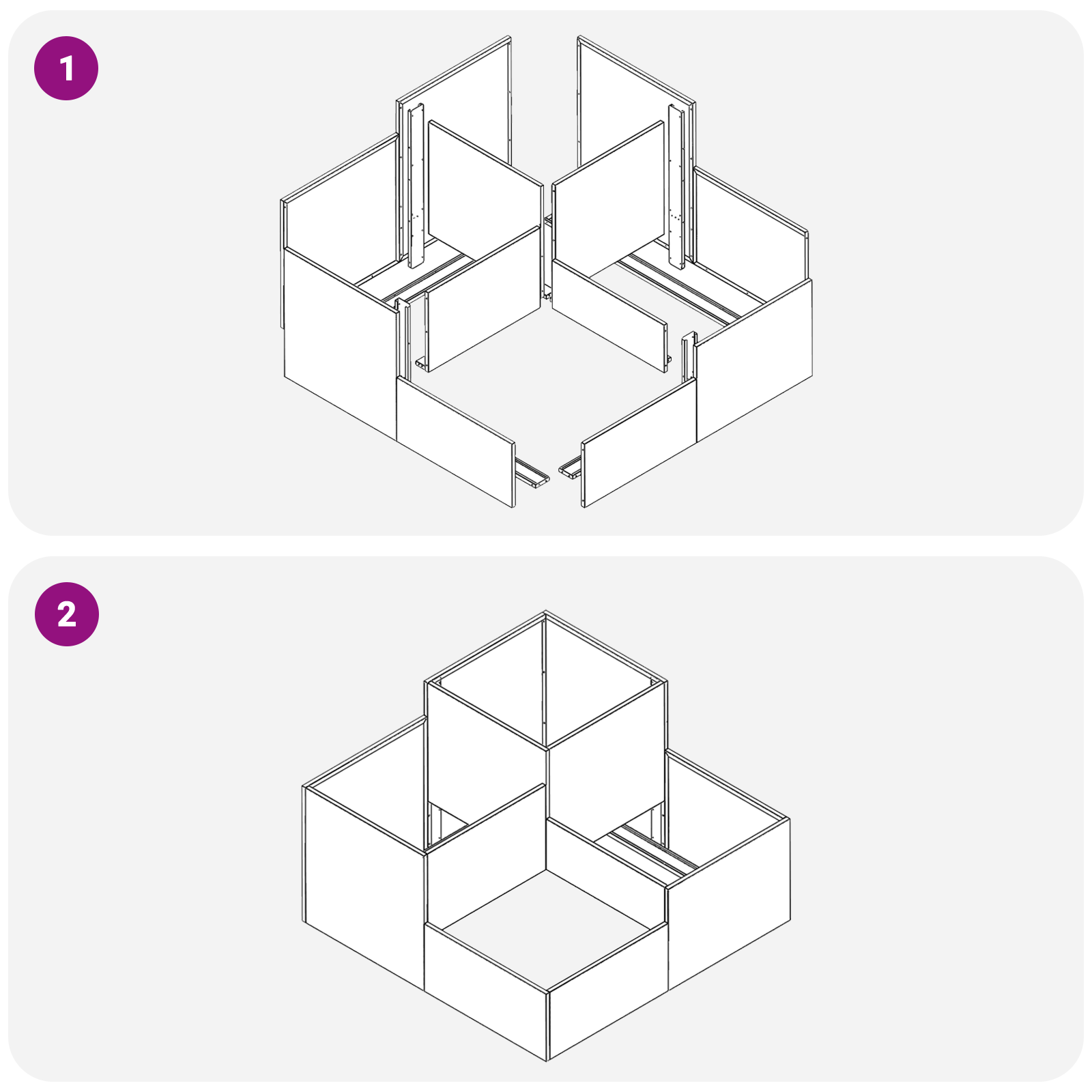 Fioriera da Giardino 100x100x60 cm Acciaio Nero