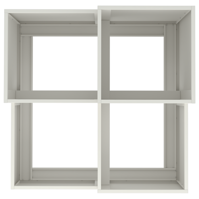 Piantana da Giardino  100x100x60 cm Acciaio Bianco