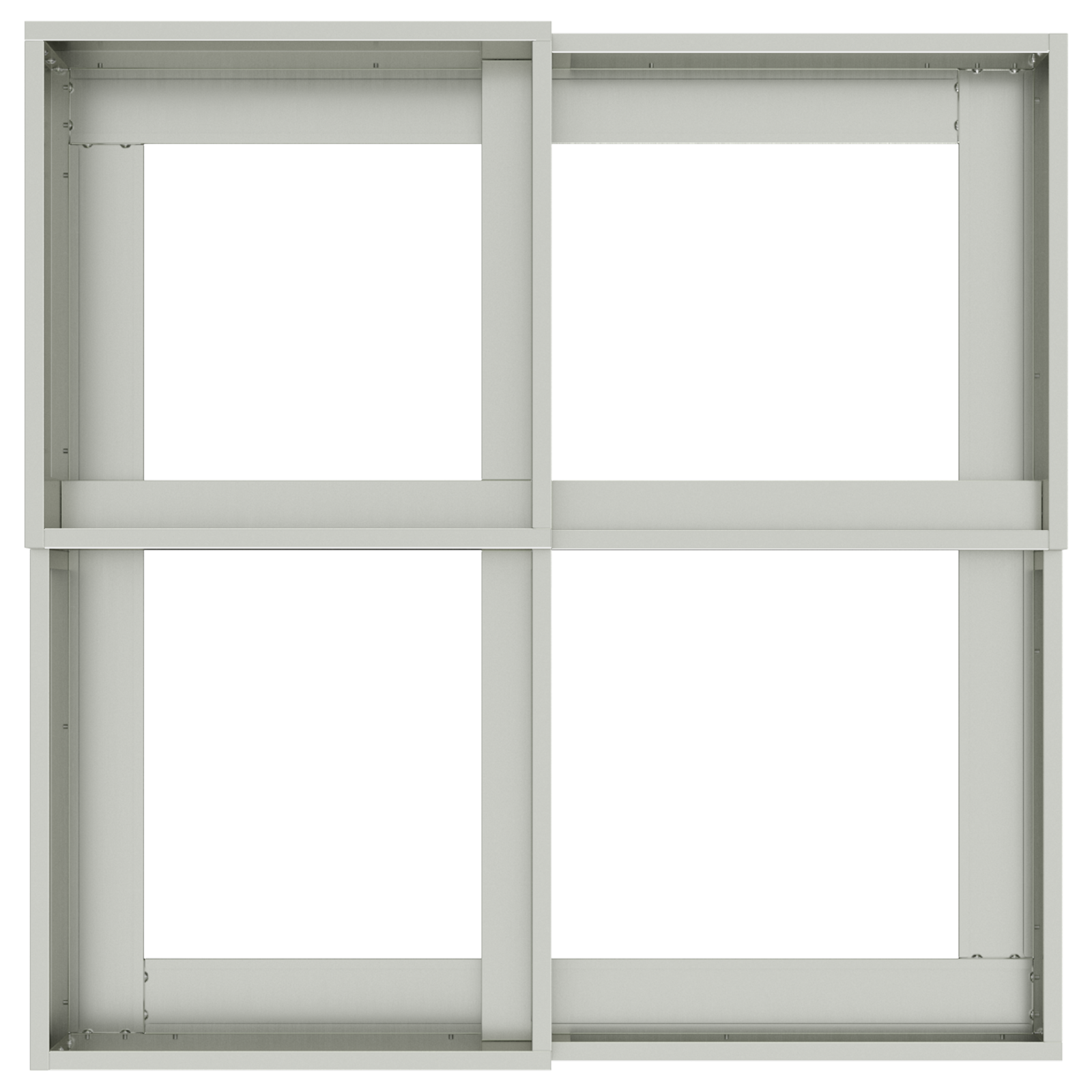 Giardino Fioriera 100x100x60 cm Acciaio Zincato