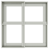 Giardino Fioriera 100x100x60 cm Acciaio Zincato