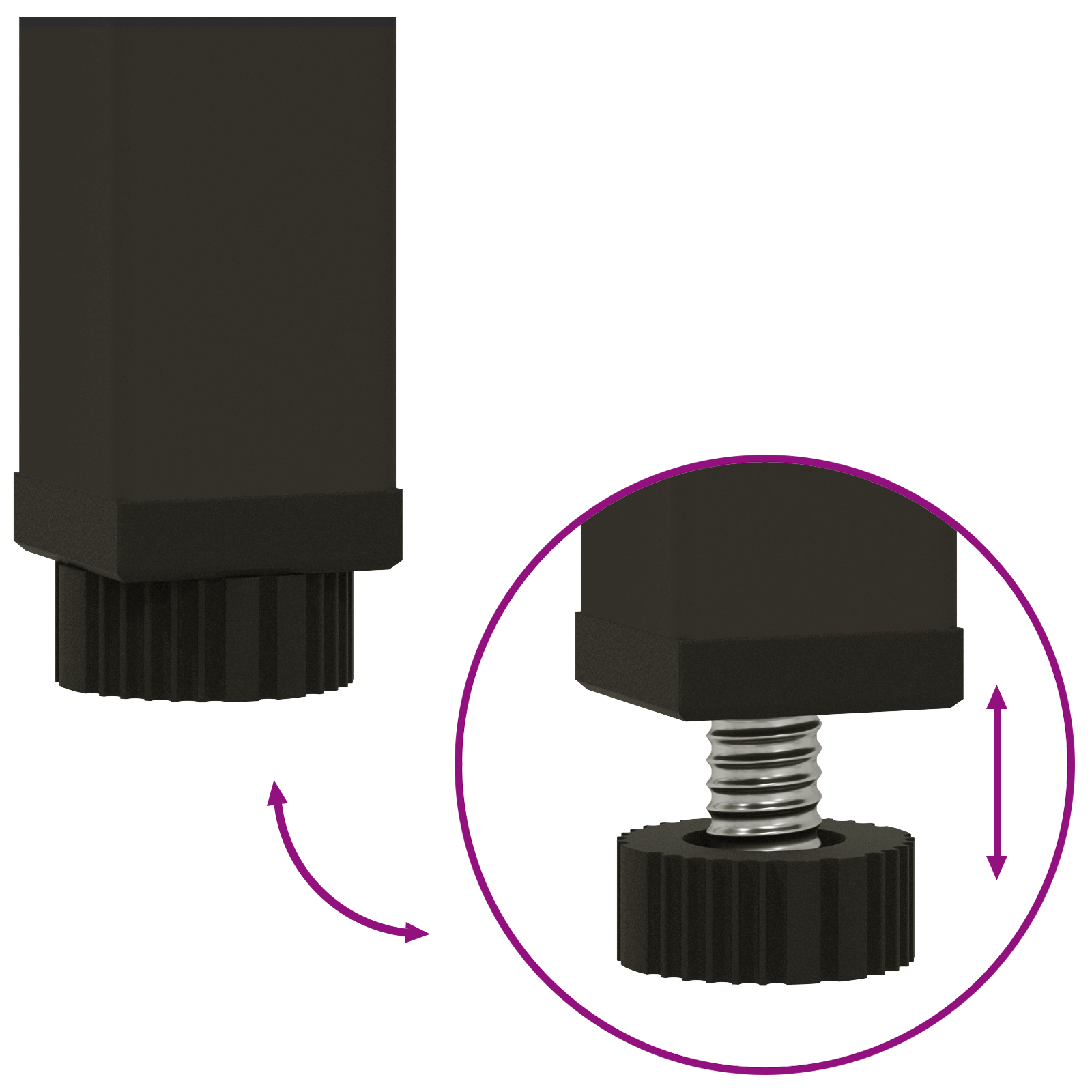 Fioriera Rialzata 100x26x82 cm Verde Oliva In Acciaio