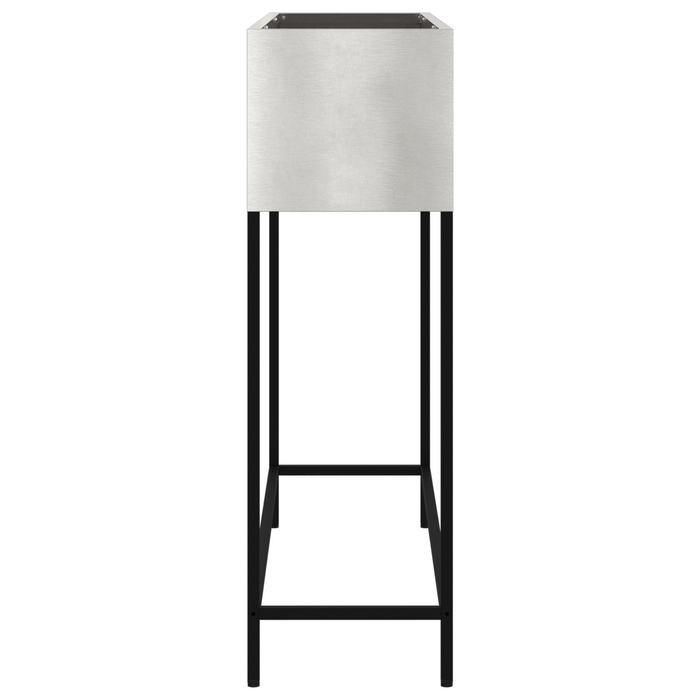 Pianter da Giardino Rialzato 100x26x82 cm in Acciaio Inossidabile