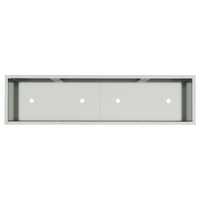 Fioriera alzata 100x26x82 cm Acciaio Zincato