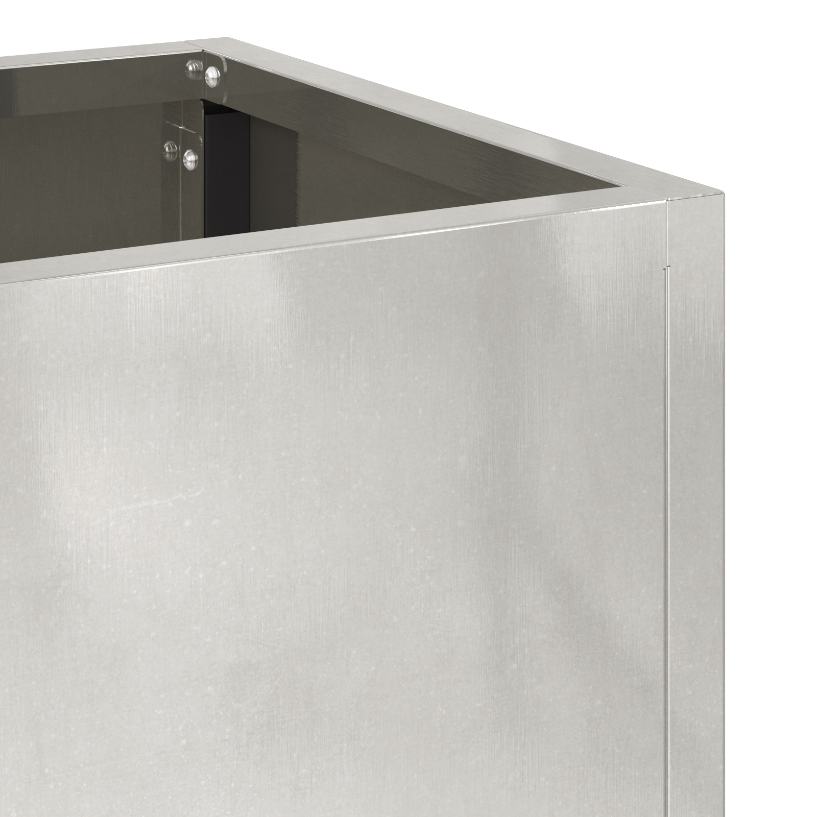Fioriera rialzata 60x26x45 cm Acciaio inossidabile
