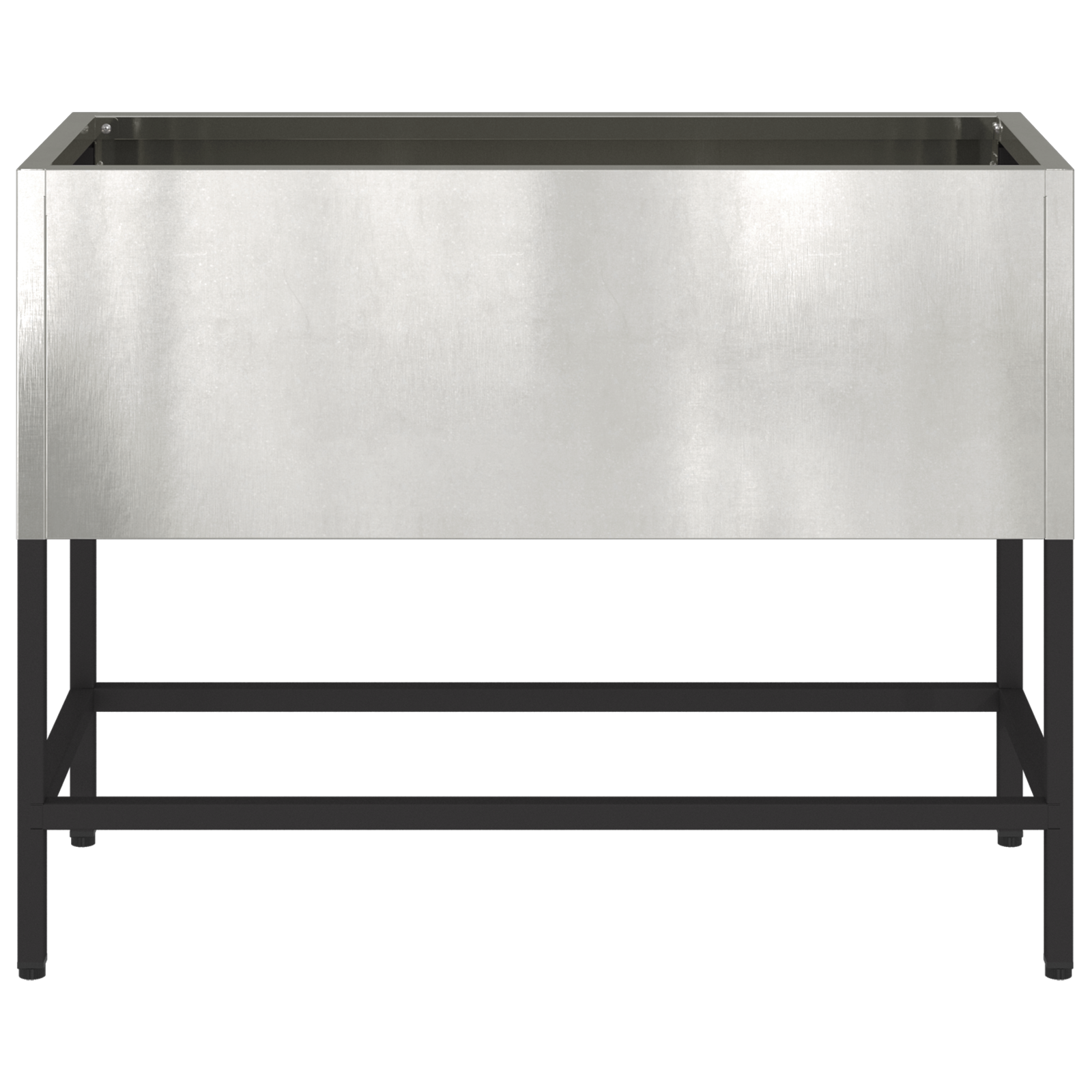 Fioriera rialzata 60x26x45 cm Acciaio inossidabile