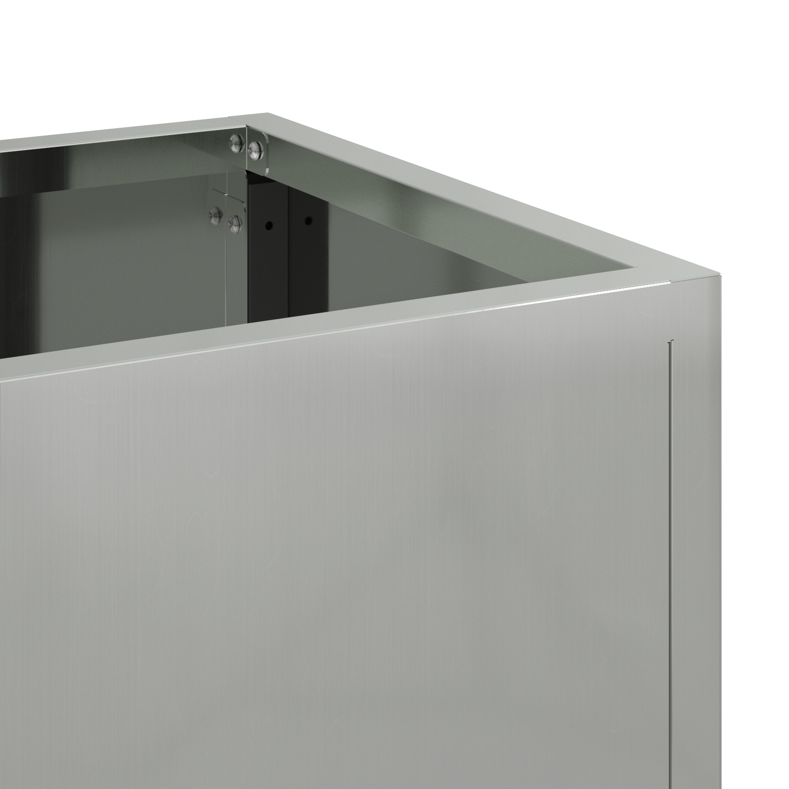 Lettiera per Giardino 60x26x45 cm Acciaio Zincato