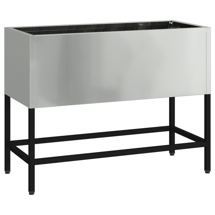 Lettiera per Giardino 60x26x45 cm Acciaio Zincato