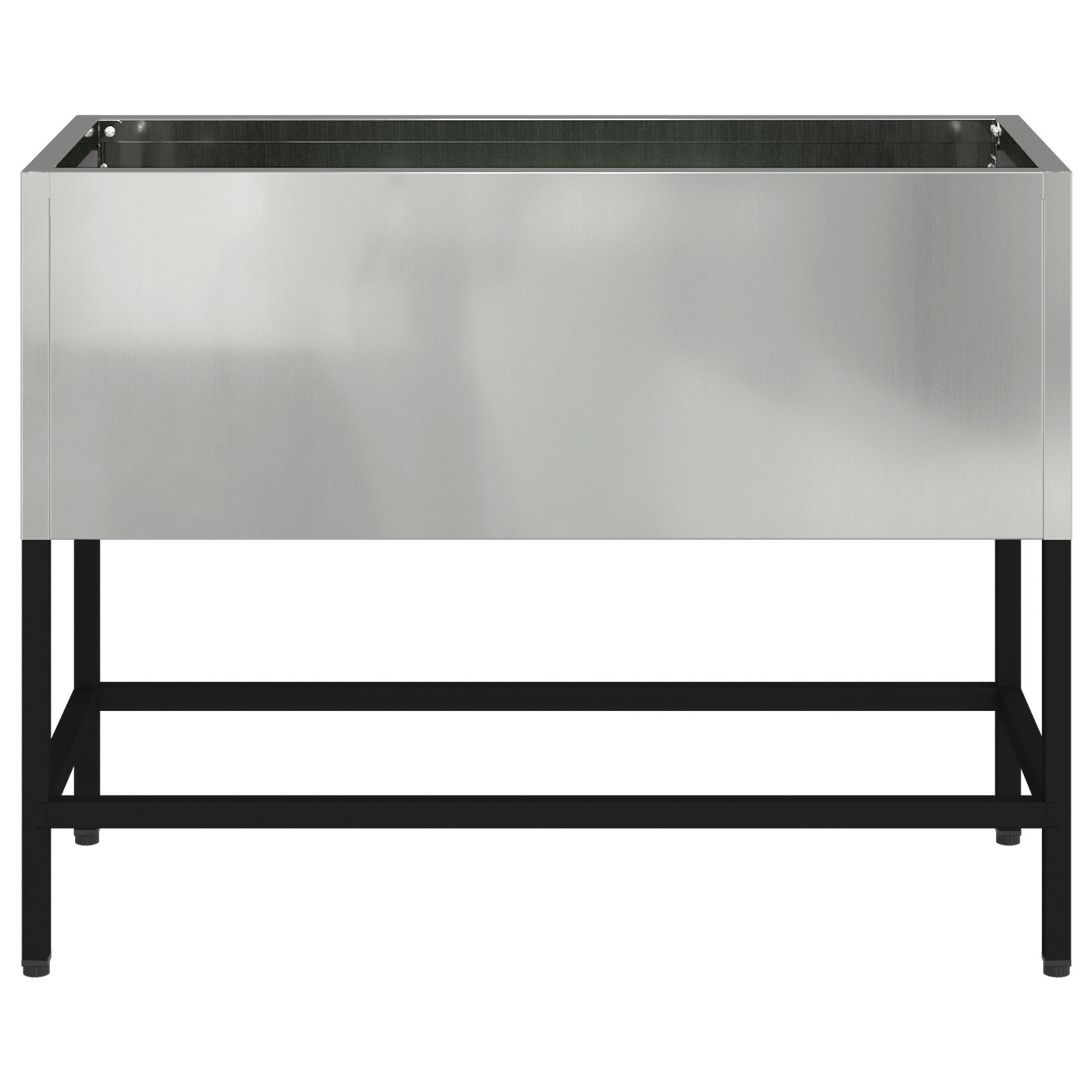 Lettiera per Giardino 60x26x45 cm Acciaio Zincato