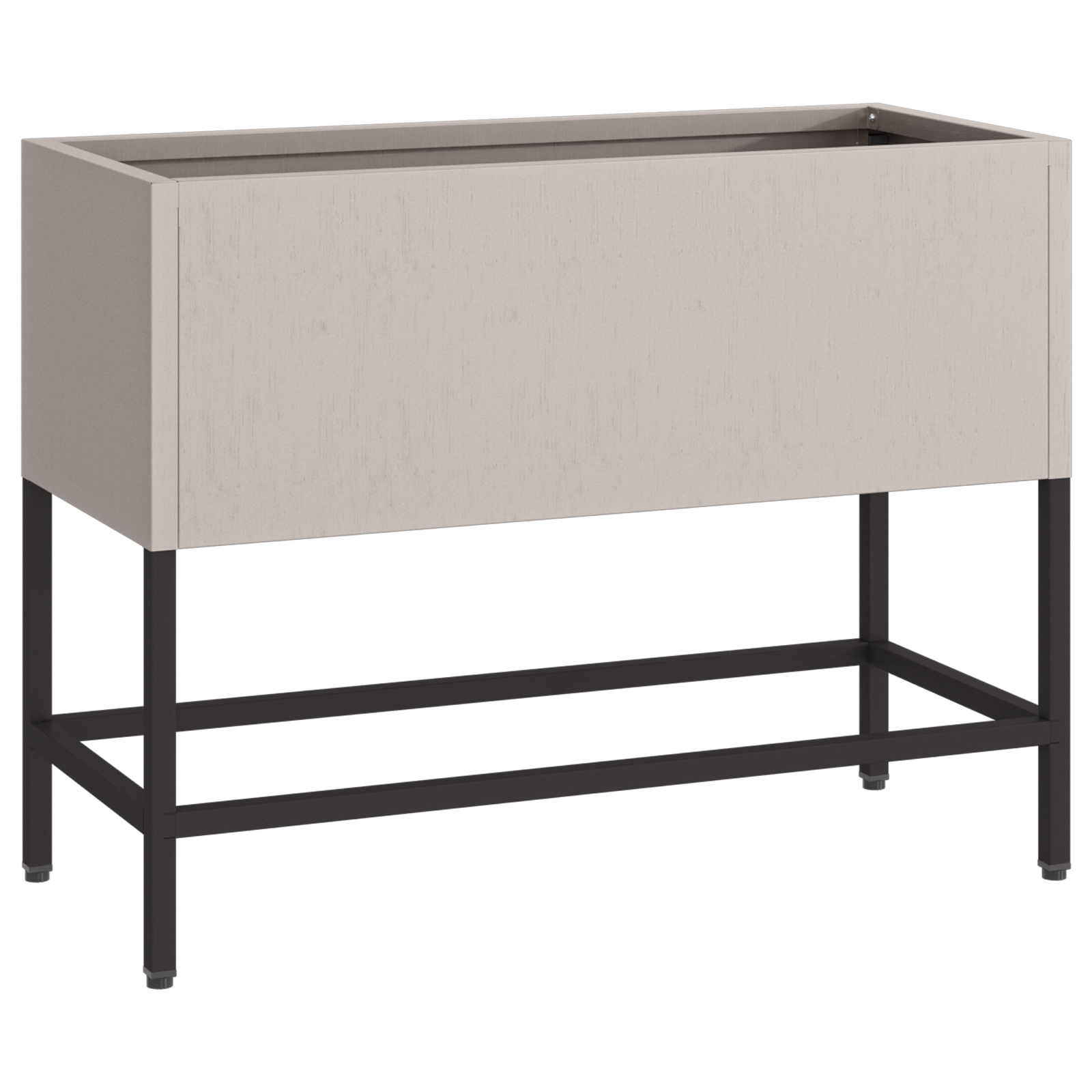 Fioriera rialzata 60x26x45 cm in acciaio resistente alle intemperie