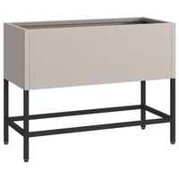 Fioriera rialzata 60x26x45 cm in acciaio resistente alle intemperie