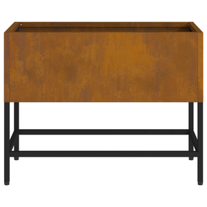 Fioriera rialzata 60x26x45 cm in acciaio resistente alle intemperie