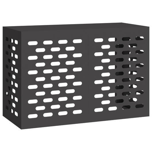 Copertura per condizionatori d'aria  nera 90x40x60 cm in acciaio