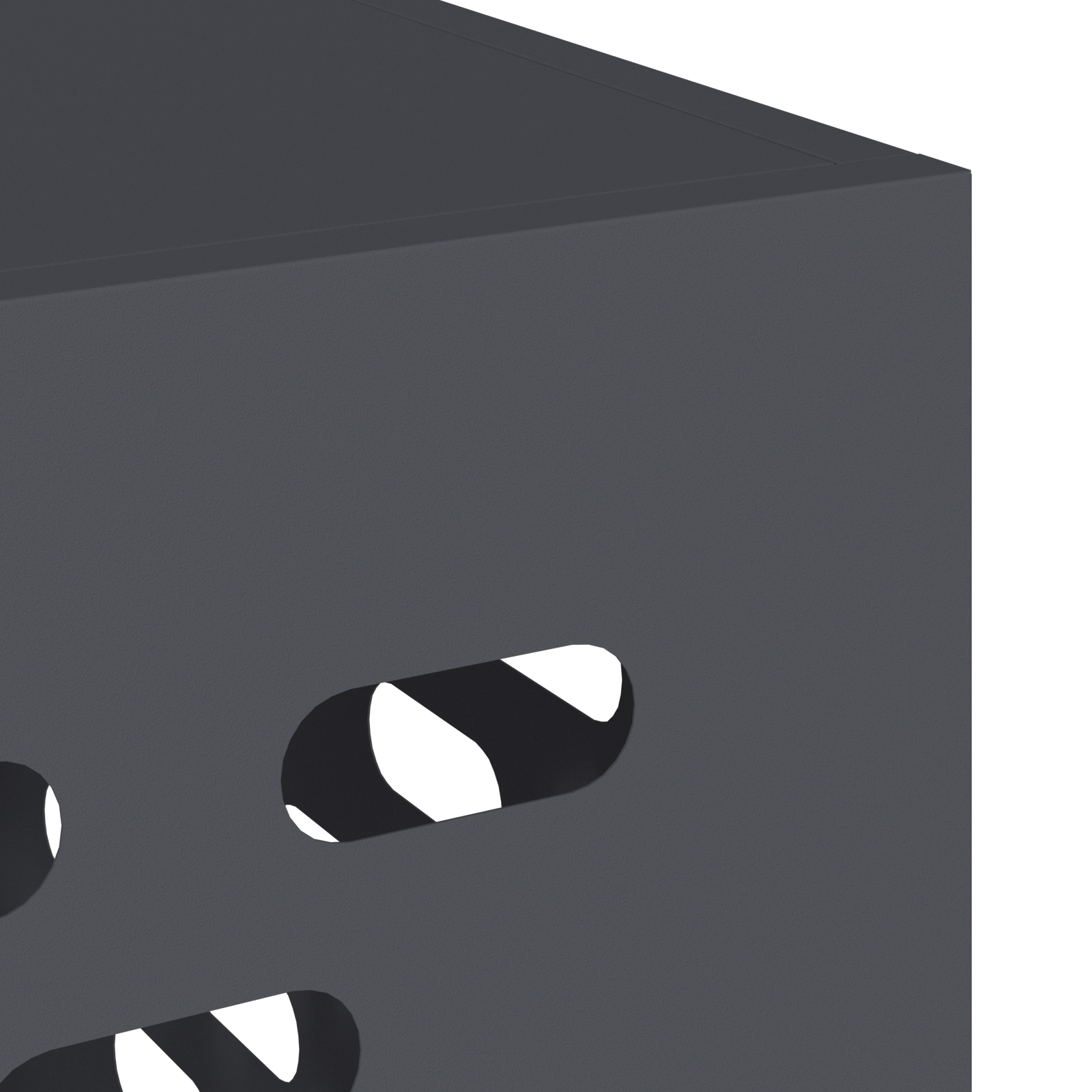 Copertura per Condizionatore d'Aria Antracite 90x40x60 cm Acciaio