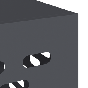 Copertura per Condizionatore d'Aria Antracite 90x40x60 cm Acciaio