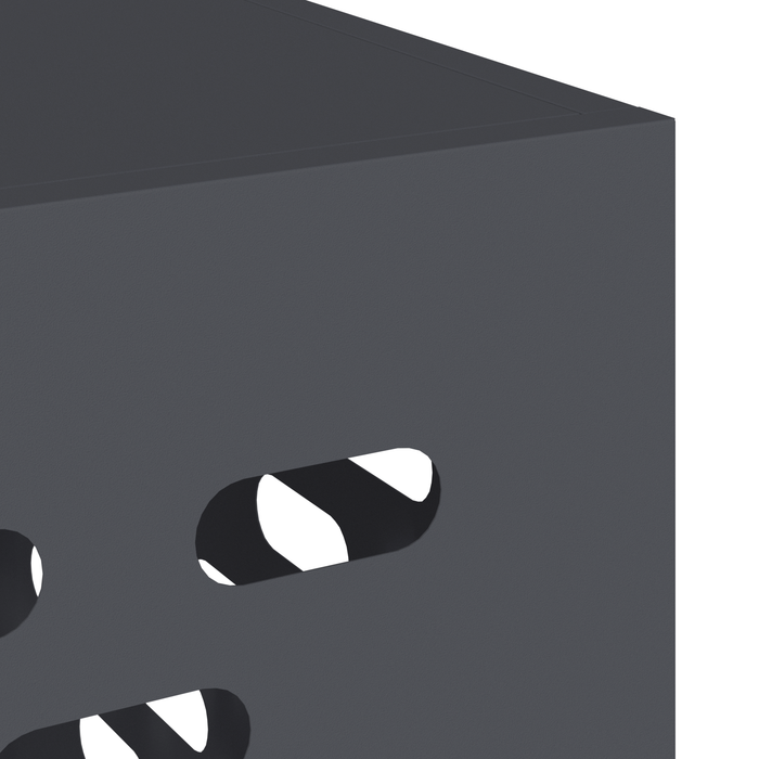 Copertura per Condizionatore d'Aria Antracite 90x40x60 cm Acciaio