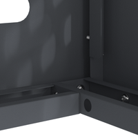 Copertura per Condizionatore d'Aria Antracite 90x40x60 cm Acciaio