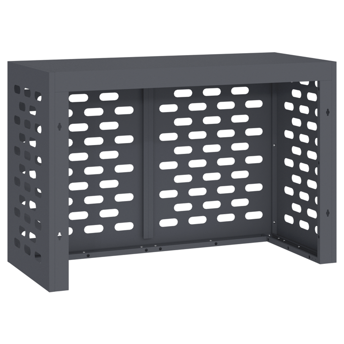 Copertura per Condizionatore d'Aria Antracite 90x40x60 cm Acciaio