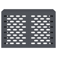 Copertura per Condizionatore d'Aria Antracite 90x40x60 cm Acciaio