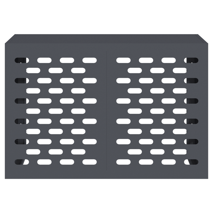 Copertura per Condizionatore d'Aria Antracite 90x40x60 cm Acciaio