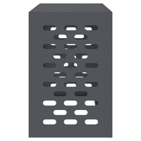 Copertura per Condizionatore d'Aria Antracite 90x40x60 cm Acciaio