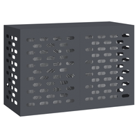 Copertura per Condizionatore d'Aria Antracite 90x40x60 cm Acciaio