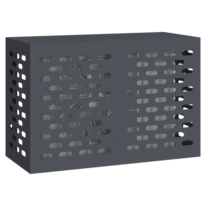 Copertura per Condizionatore d'Aria Antracite 90x40x60 cm Acciaio