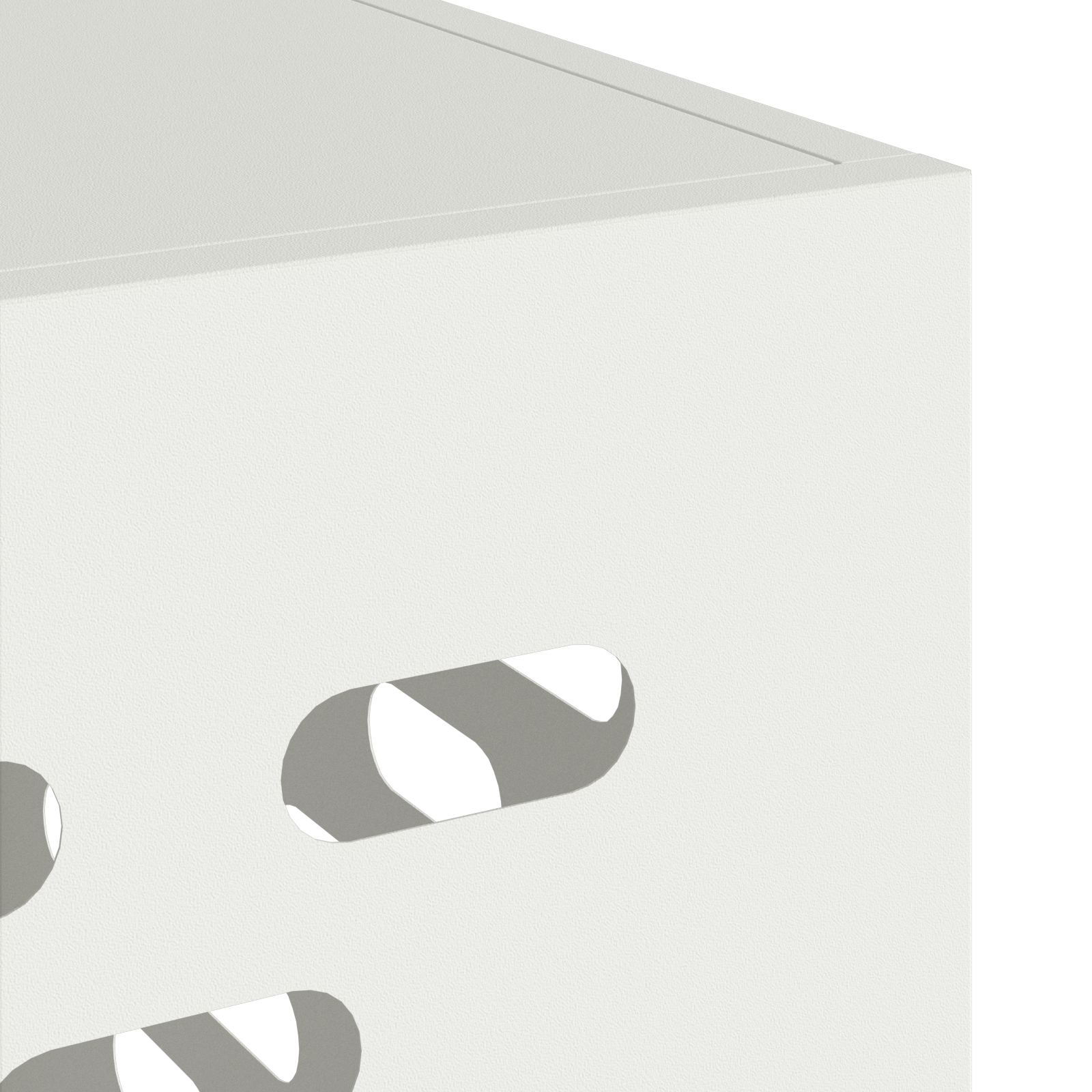 Copertura per Condizionatore d'Aria - Bianco, 100x50x70 cm, Realizzata in Metallo