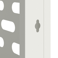 Copertura per Condizionatore d'Aria - Bianco, 100x50x70 cm, Realizzata in Metallo