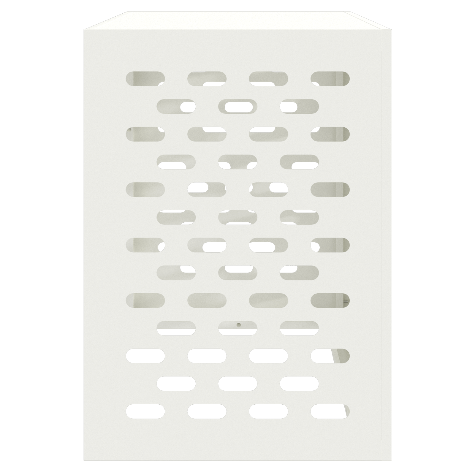 Copertura per Condizionatore d'Aria - Bianco, 100x50x70 cm, Realizzata in Metallo