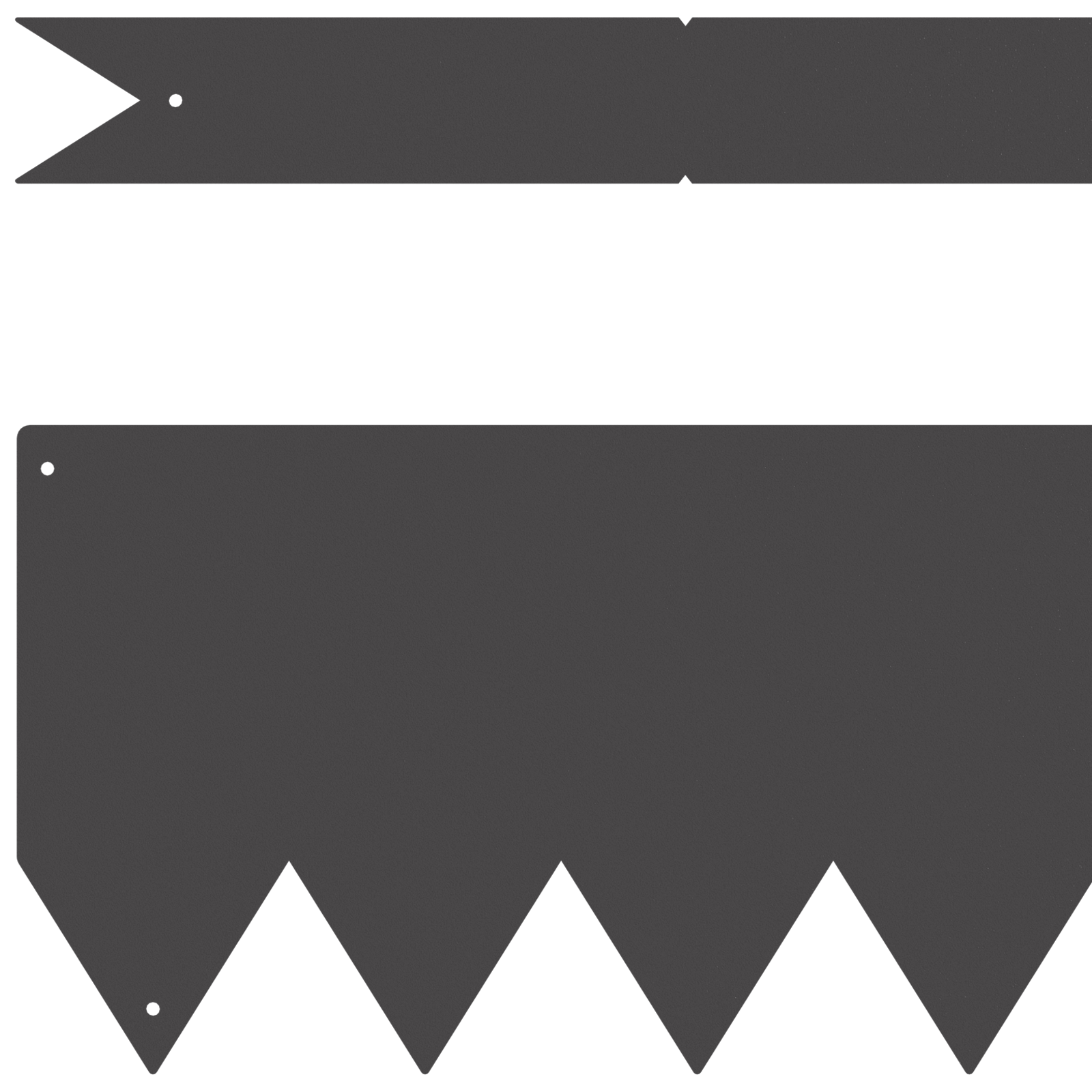 Bordi per Prato 20 pcs Nero 100x0,5x15 cm Plastica