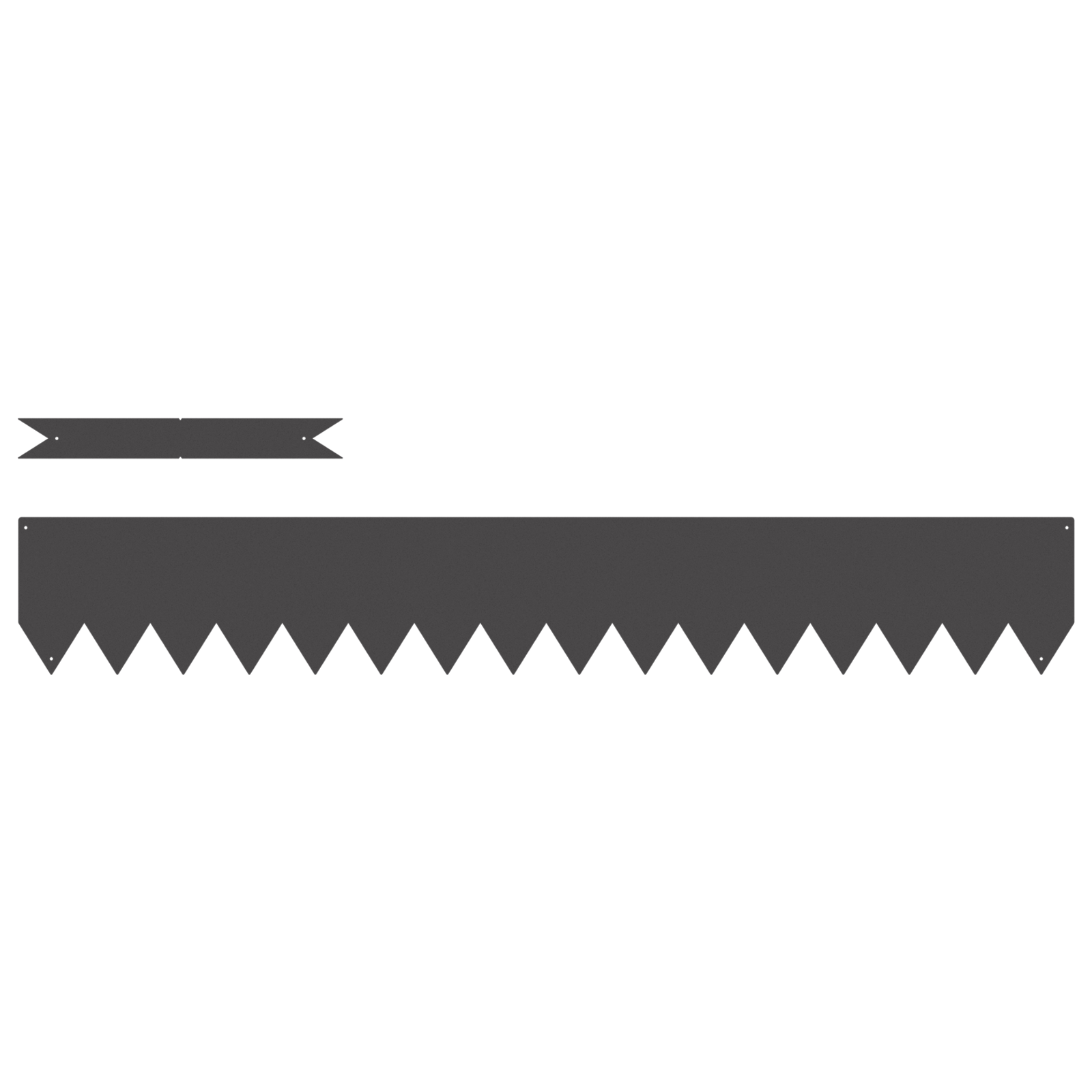 Bordi per prato 50 pezzi Nero 100x0.5x15 cm Plastica