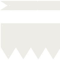 Bordi per Prato 10 pz Bianco 100x0,5x15 cm Plastica