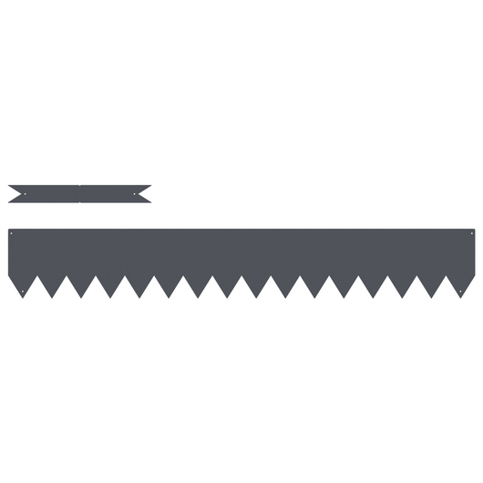 Bordi per Prato 20 pcs Antracite 100x0,5x15 cm Plastica