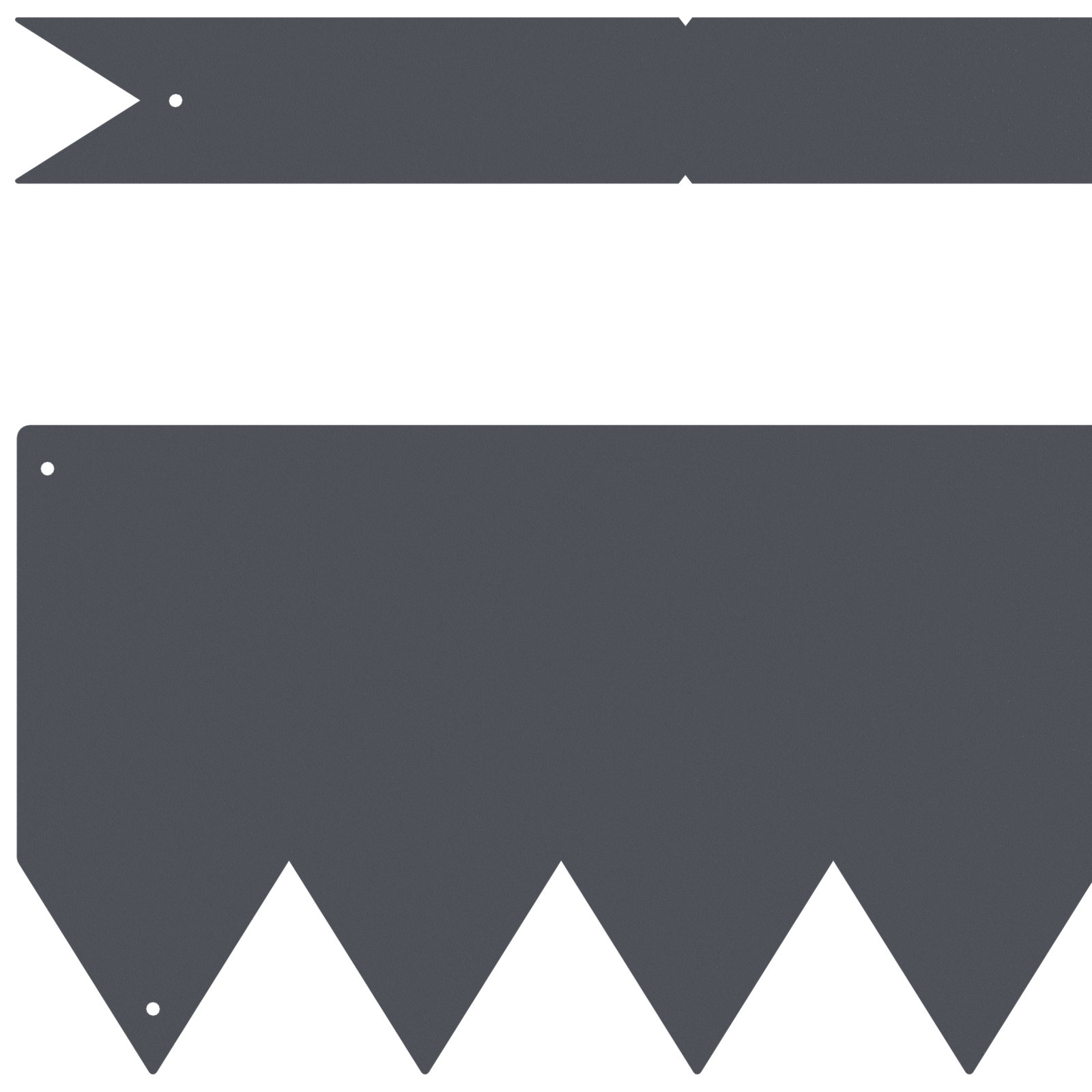 Bordi Erba 30 pezzi Antracite 100x0.5x15 cm Plastica