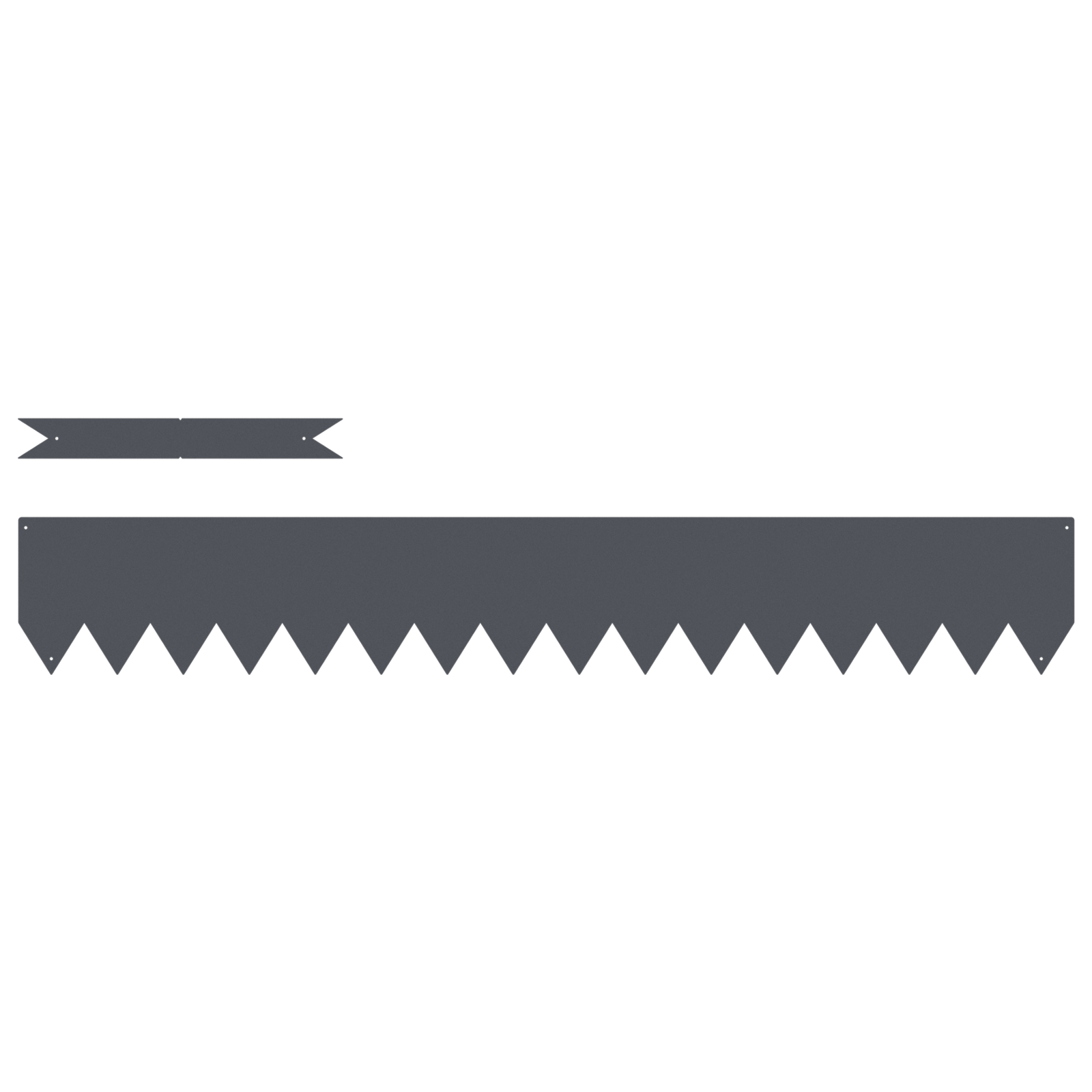 Bordature per Prato 50 pezzi Antracite 100x0.5x15 cm Plastica