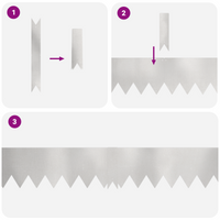 Bordi per Giardino 50 pcs 100x0.5x15 cm Acciaio Inossidabile