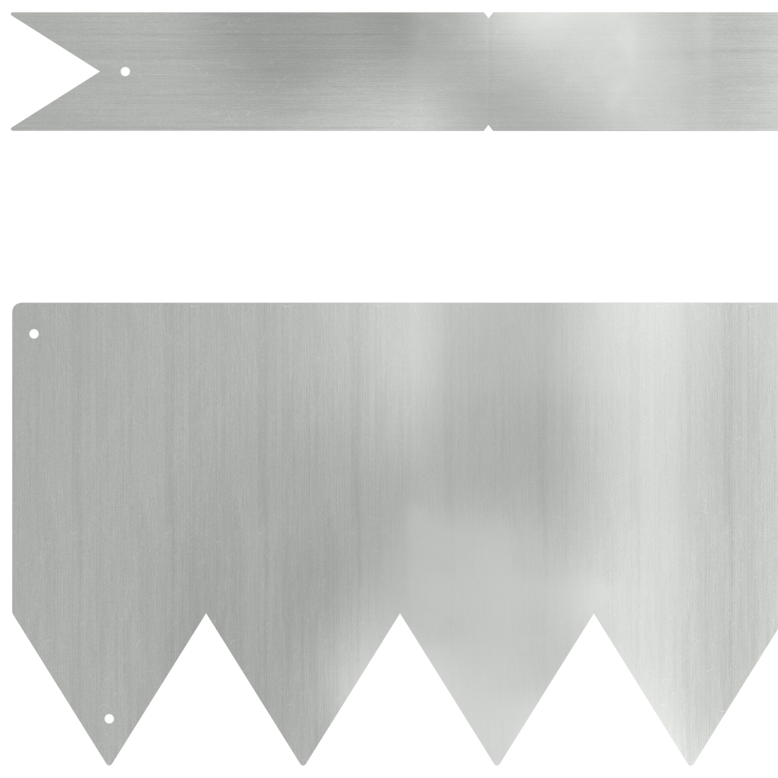 Bordi per prato 10 pcs 100x0.5x15 cm in acciaio galvanizzato