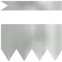 Bordi per prato 10 pcs 100x0.5x15 cm in acciaio galvanizzato