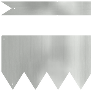 Bordi per prato 30 pezzi 100x0,5x15 cm acciaio zincato