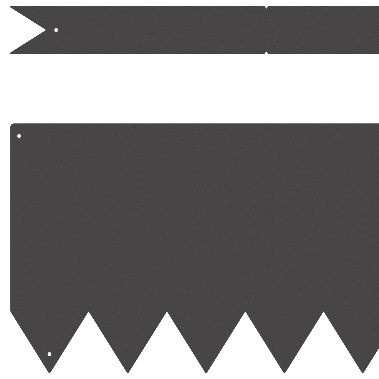 Bordi da Giardino 10 pz Nero 100x0.5x20 cm Ferro