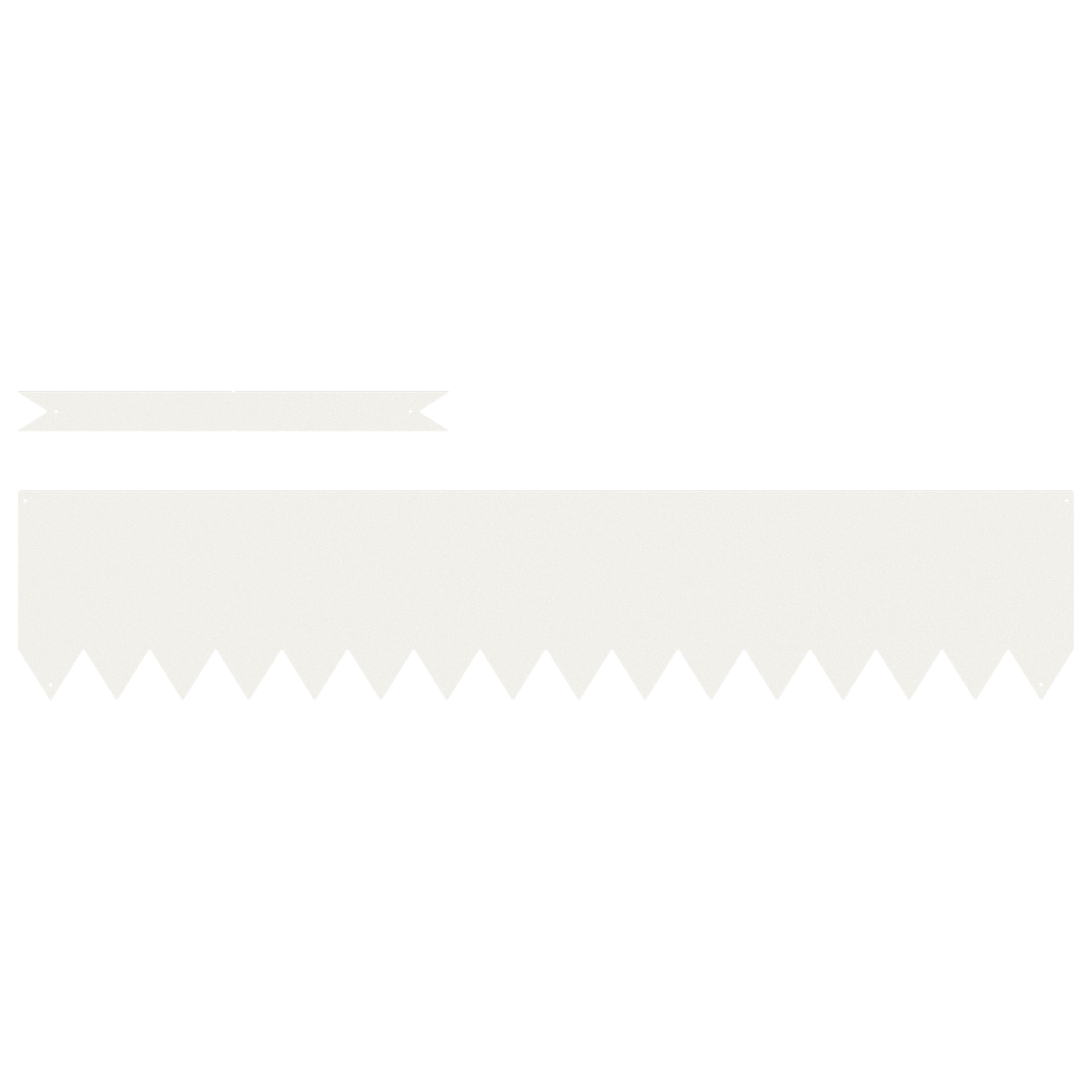 Bordature Prato 30 pz Bianche 100x0.5x20 cm Plastica