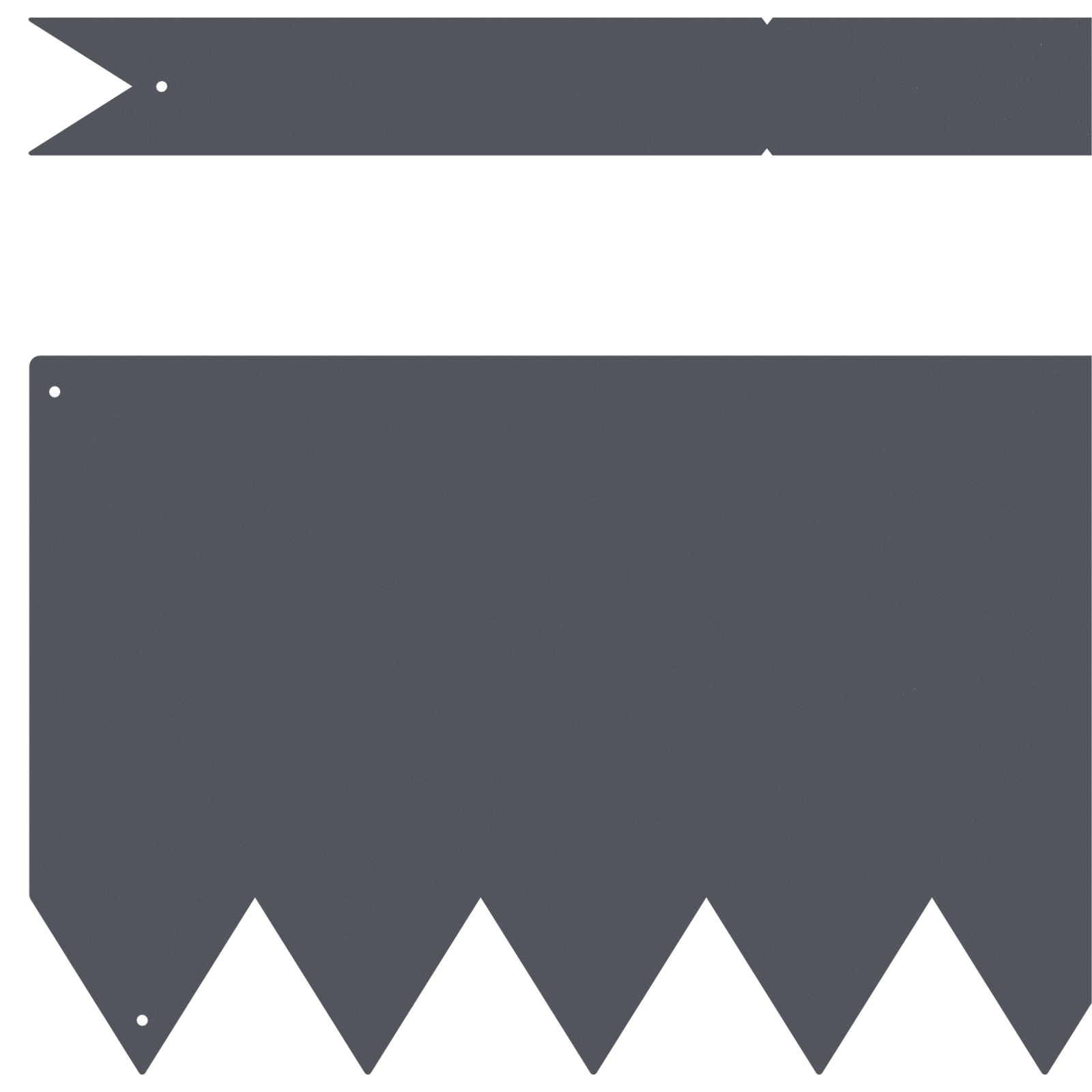 Bordure per Prato 10 pcs Antracite 100x0.5x20 cm Acciaio